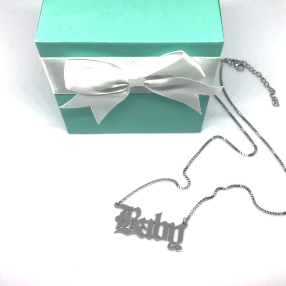 Baby Old English Statement Necklace